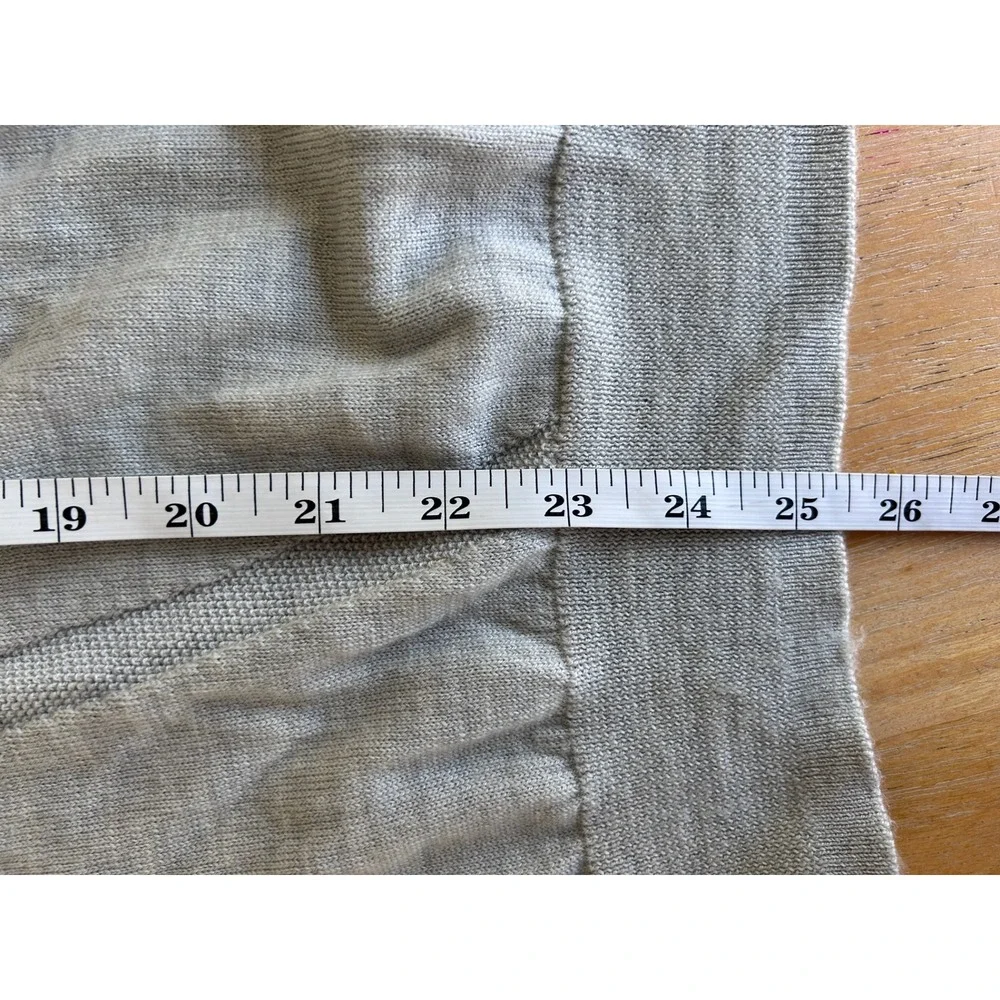 Lululemon Gray Merino Wool Blend‎ Crew Neck Sweater Womens M Athleisure Stretch